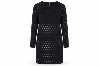 Mango Women's Black XS Polka Dot Sheath Dress