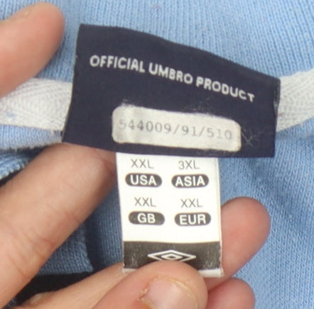 Umbro Men's Blue 2XL Polo Shirt Short Sleeve