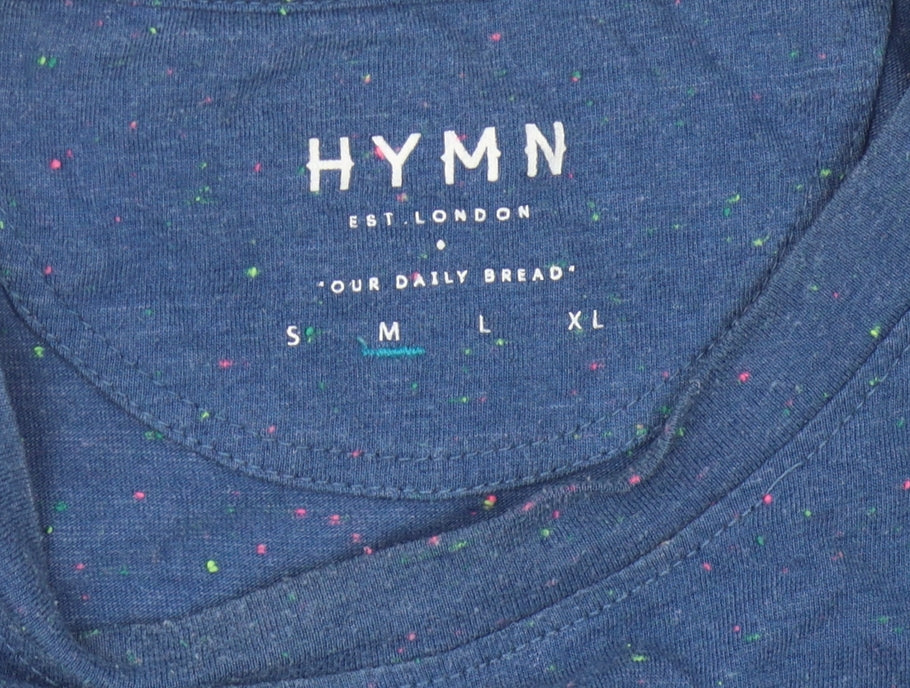 Hymn Unisex Adults Blue Basic Cotton T-Shirt M