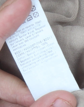 River Island Men's Beige Polo Shirt - Size M