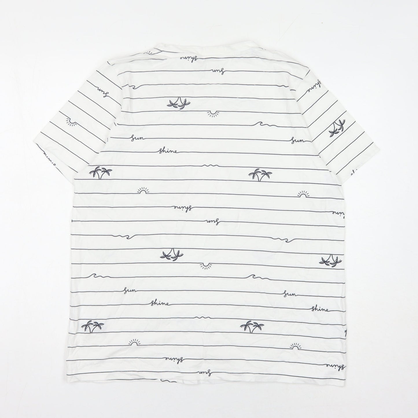 Womens UK Size 16 Marks and Spencer White Jersey T-Shirt