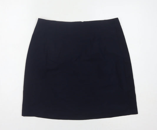Marks and Spencer Women's Navy Blue Pencil Skirt Size 14