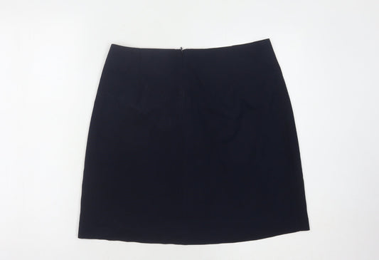 Marks and Spencer Women's Navy Blue Pencil Skirt Size 14