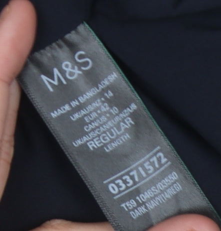 Marks and Spencer Women's Navy Blue Pencil Skirt Size 14
