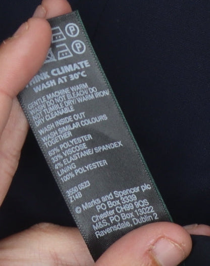 Marks and Spencer Women's Navy Blue Pencil Skirt Size 14