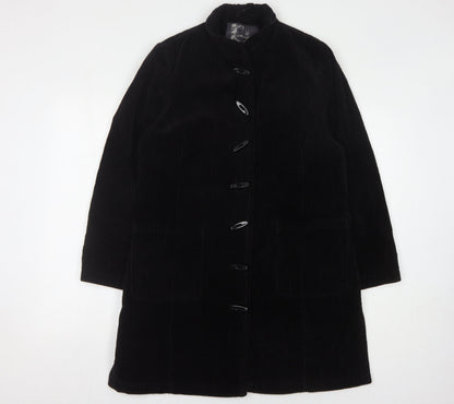 Womens UK Size 14 DASH Black Overcoat