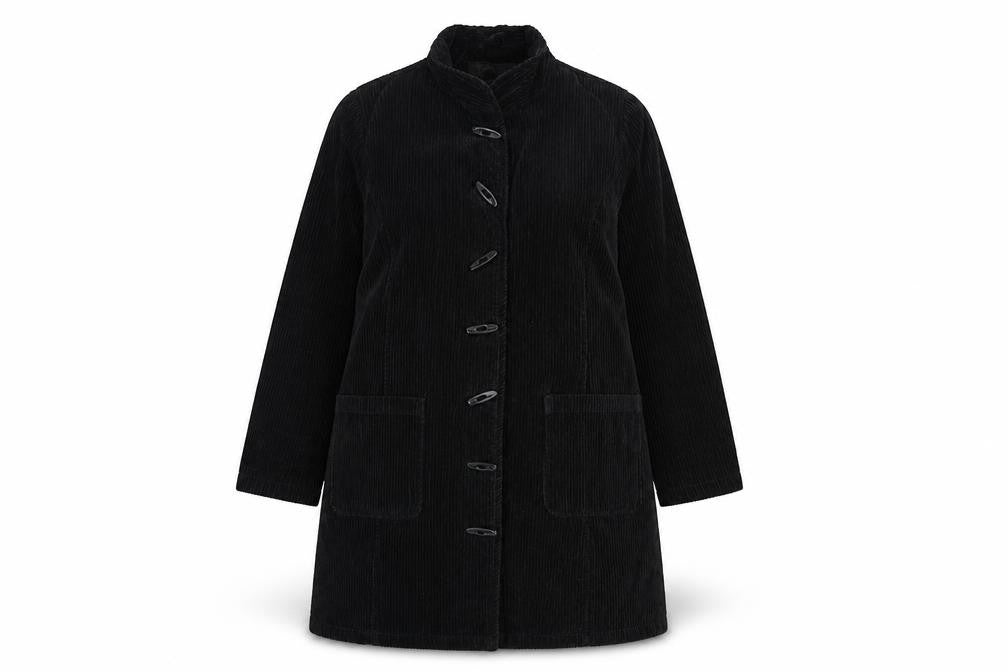 Womens UK Size 14 DASH Black Overcoat