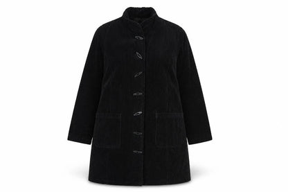 Womens UK Size 14 DASH Black Overcoat