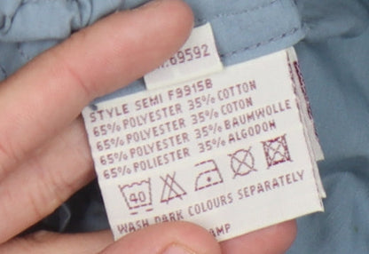 Firetrap Men's Blue Cargo Trousers Large