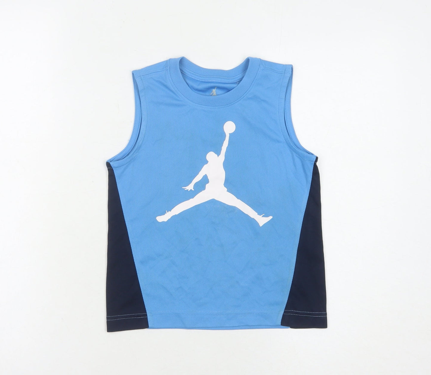 Jordan Boys Blue Basketball Tank Sleeveless Activewear Top