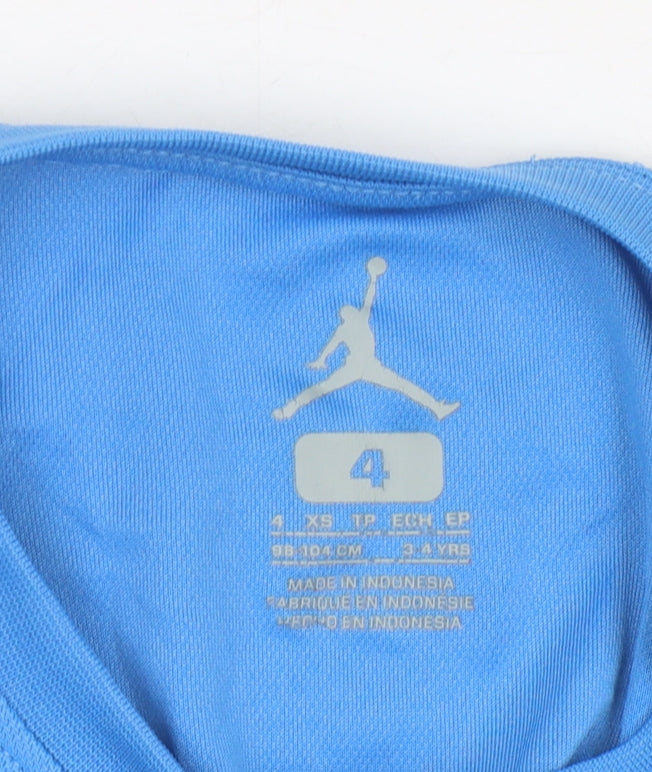 Jordan Boys Blue Basketball Tank Sleeveless Activewear Top