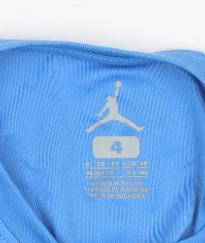 Jordan Boys Blue Basketball Tank Sleeveless Activewear Top