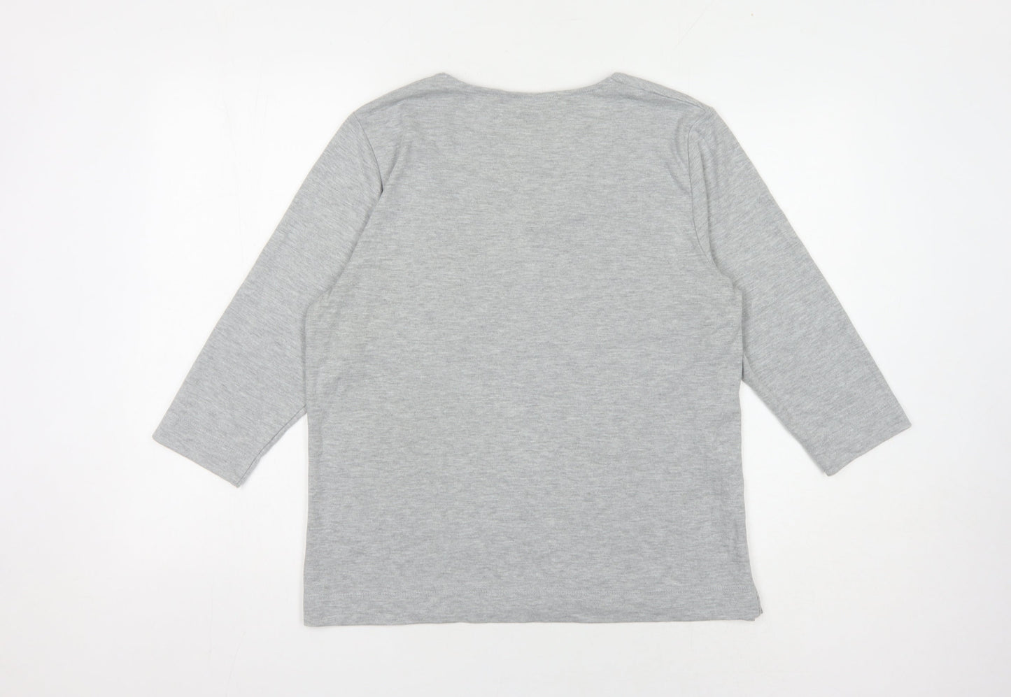 Womens UK Size 14 TIGI Grey Basic T-Shirt