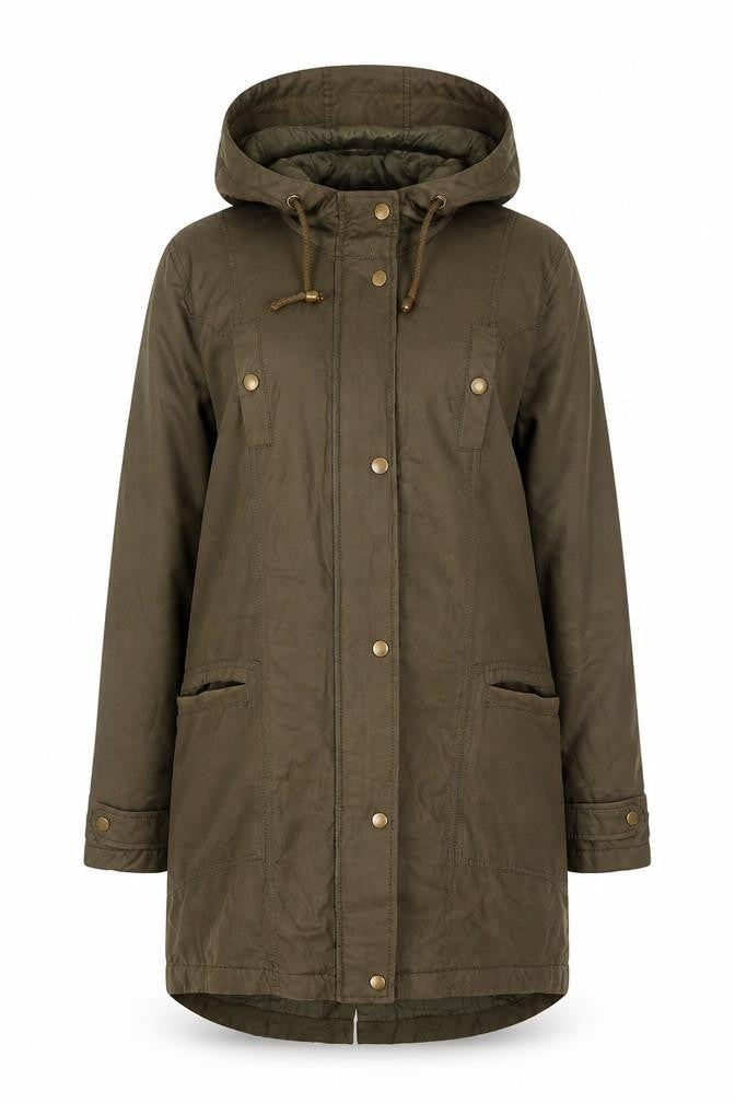 Womens UK Size 12 South Brown Parka Coat