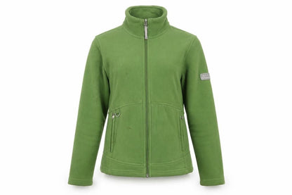 Anky Women's Green Fleece Jacket, Size 12, Zip Closure