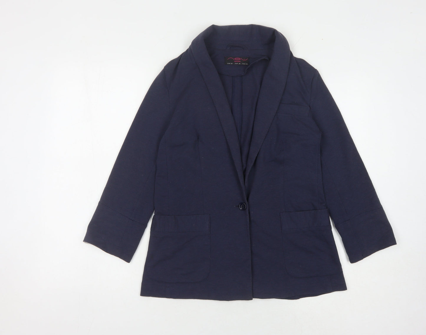 New Look Women's Blue Blazer, Size 10, Regular Fit