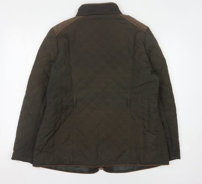 BHS Women's Green Quilted Jacket Size 18