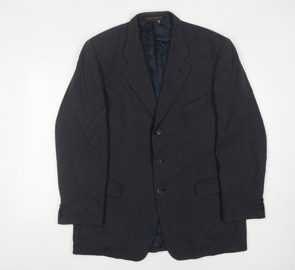 Mens UK Size 44 Marks and Spencer Regular Blue Suit Jacket