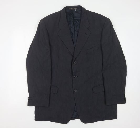 Mens UK Size 44 Marks and Spencer Regular Blue Suit Jacket