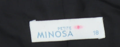 Womens UK Size 18 Minosa Petites Black Blazer