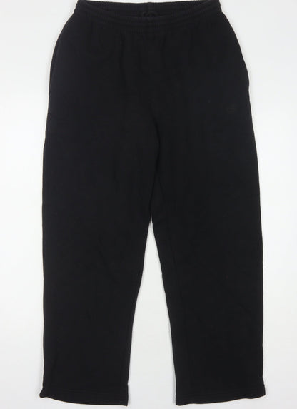 Mens UK Size M Cotton Traders  Sweatpants Black Trousers