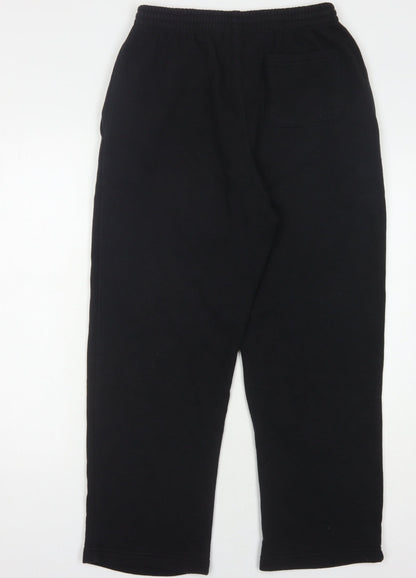 Mens UK Size M Cotton Traders  Sweatpants Black Trousers