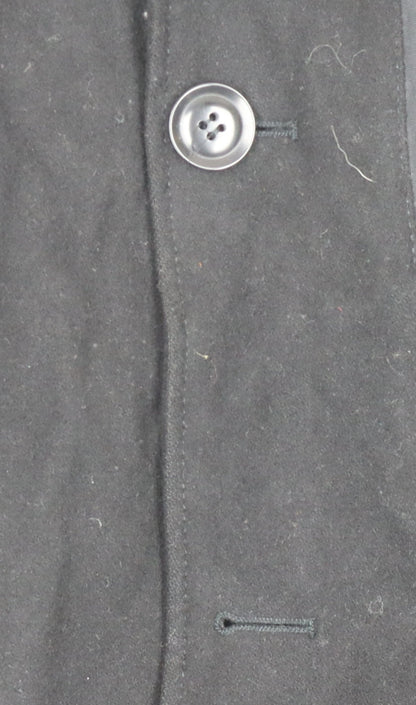 Mens UK Size XL Marks and Spencer Black Trench Coat