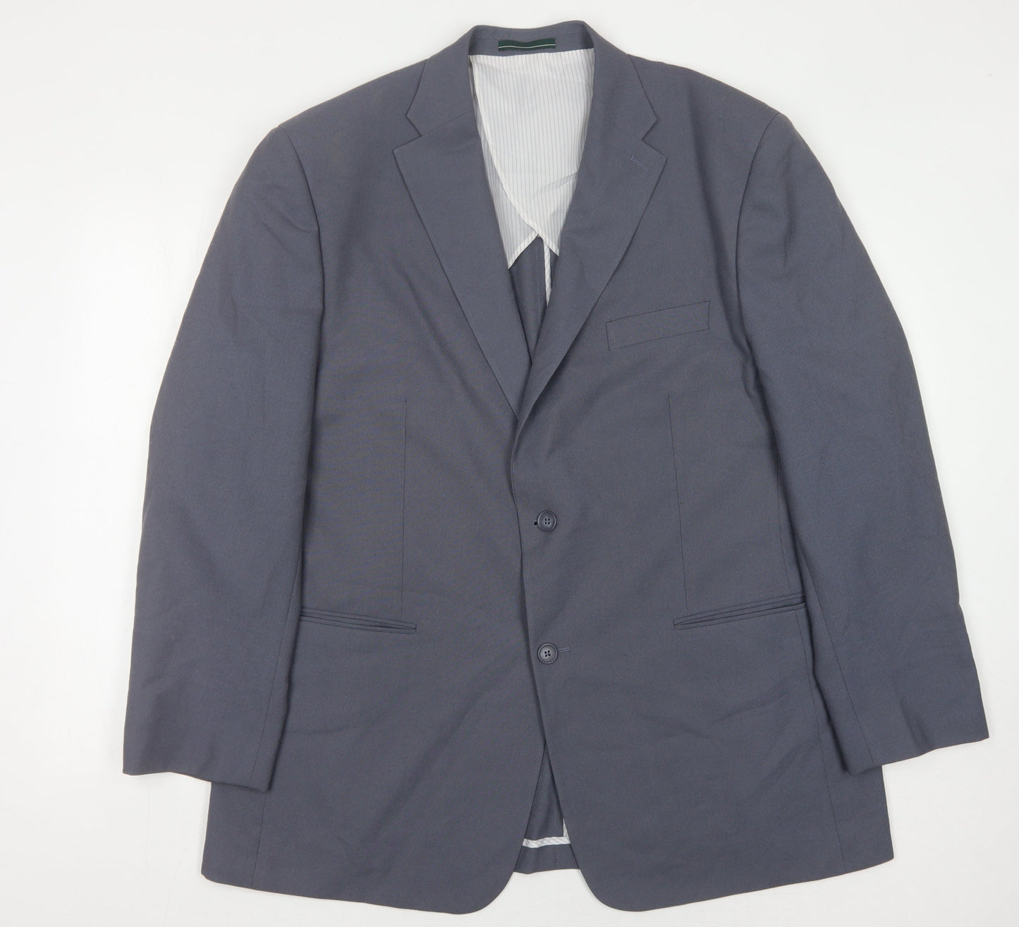Mens UK Size 46 Greenwoods Regular Blue Suit Jacket