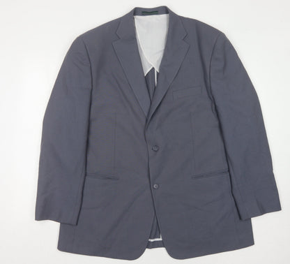 Mens UK Size 46 Greenwoods Regular Blue Suit Jacket