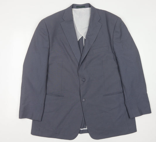 Mens UK Size 46 Greenwoods Regular Blue Suit Jacket