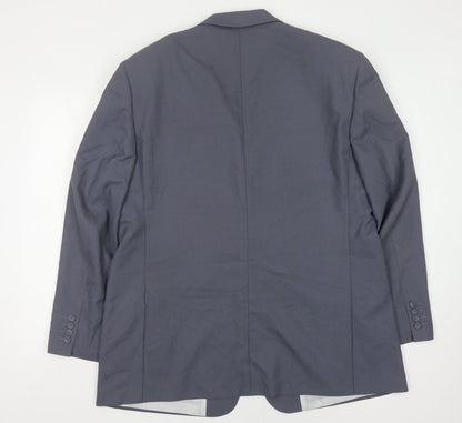 Mens UK Size 46 Greenwoods Regular Blue Suit Jacket