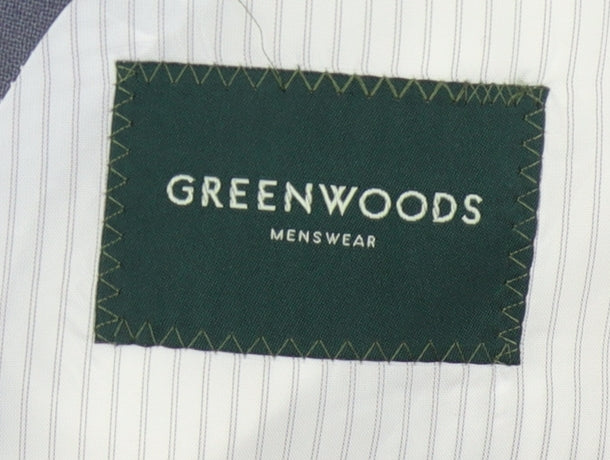 Mens UK Size 46 Greenwoods Regular Blue Suit Jacket