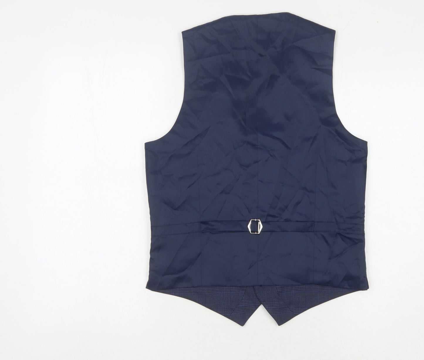 Mens UK Size 36 Marks and Spencer Regular Blue Suit Waistcoat