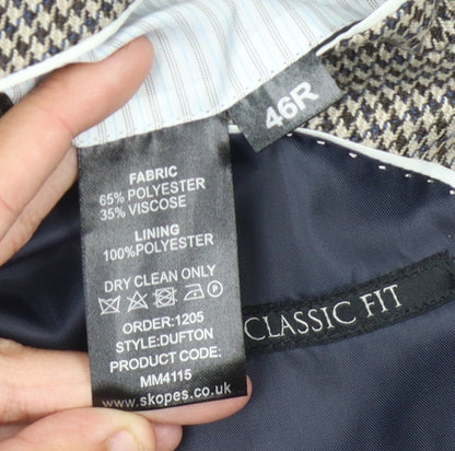 Mens UK Size 46 Skopes Regular Multicoloured Suit Jacket