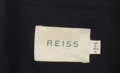 Reiss Women's Black Double-Breasted Suit Jacket