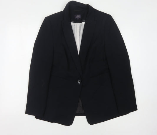 Marks and Spencer Women's Black Blazer Size 16
