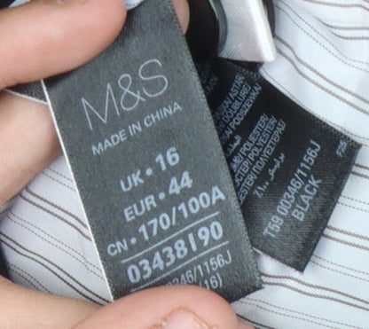 Marks and Spencer Women's Black Blazer Size 16