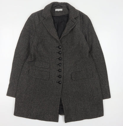 Red Herring Women's Grey Wool Tweed Suit Jacket 14