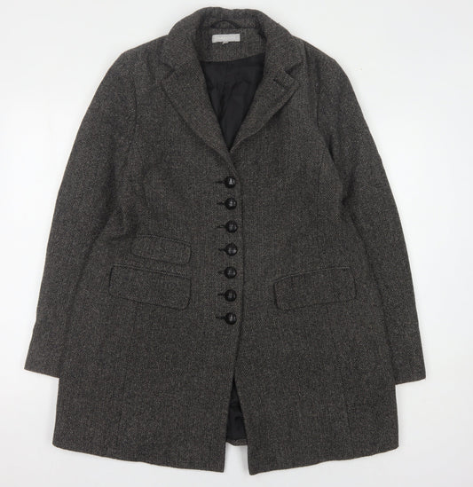 Red Herring Women's Grey Wool Tweed Suit Jacket 14