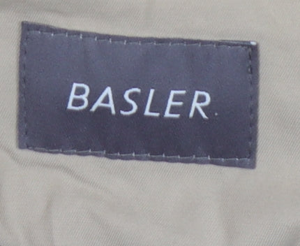 Basler Women's Beige Hooded Rain Coat Size 10