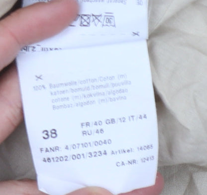 Basler Women's Beige Hooded Rain Coat Size 10