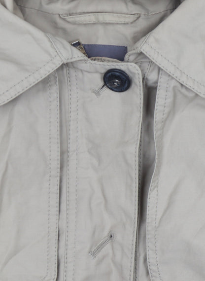 Basler Women's Beige Hooded Rain Coat Size 10