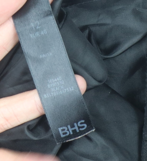 Womens UK Size 12 BHS Black Basic Jacket