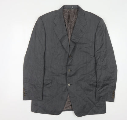 Mens UK Size 40 Canali Regular Grey Suit Jacket