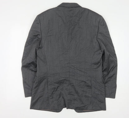 Mens UK Size 40 Canali Regular Grey Suit Jacket