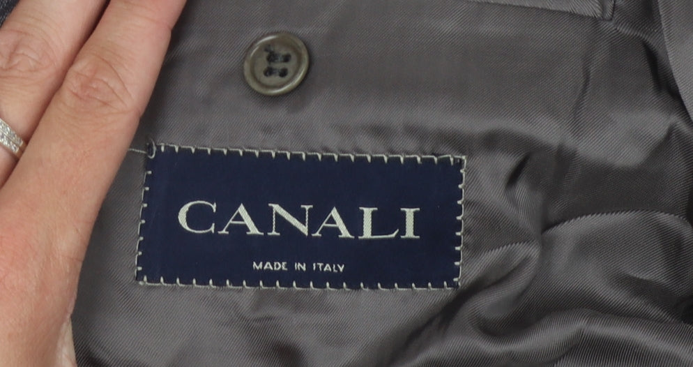 Mens UK Size 40 Canali Regular Grey Suit Jacket