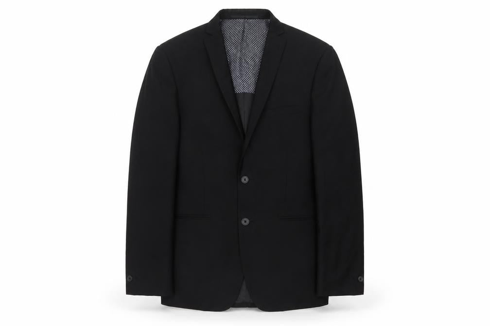 Mens UK Size 38 Red Herring Regular Black Suit Jacket