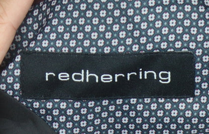 Mens UK Size 38 Red Herring Regular Black Suit Jacket