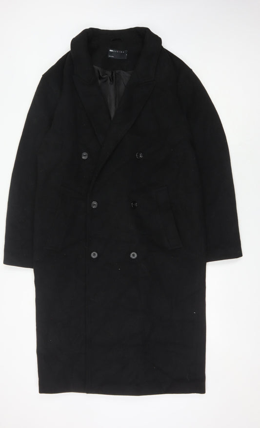 ASOS DESIGN Men's Black Overcoat M - Stylish & Warm