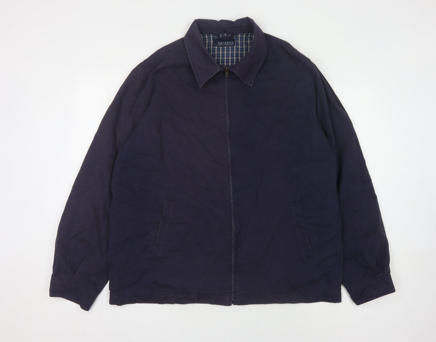Mens UK Size L Brooker Blue Basic Jacket